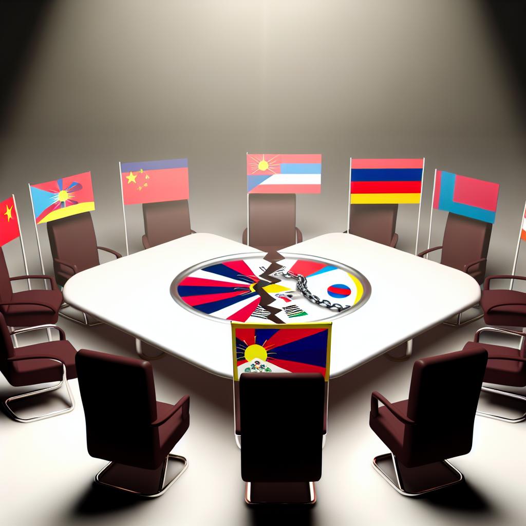 The international community's response to the Tibetan struggle.