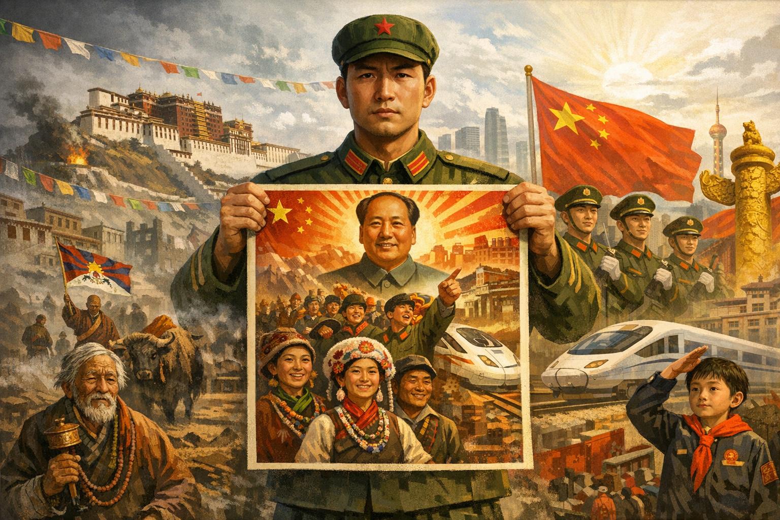 The impact of Chinese propaganda on Tibetan history.