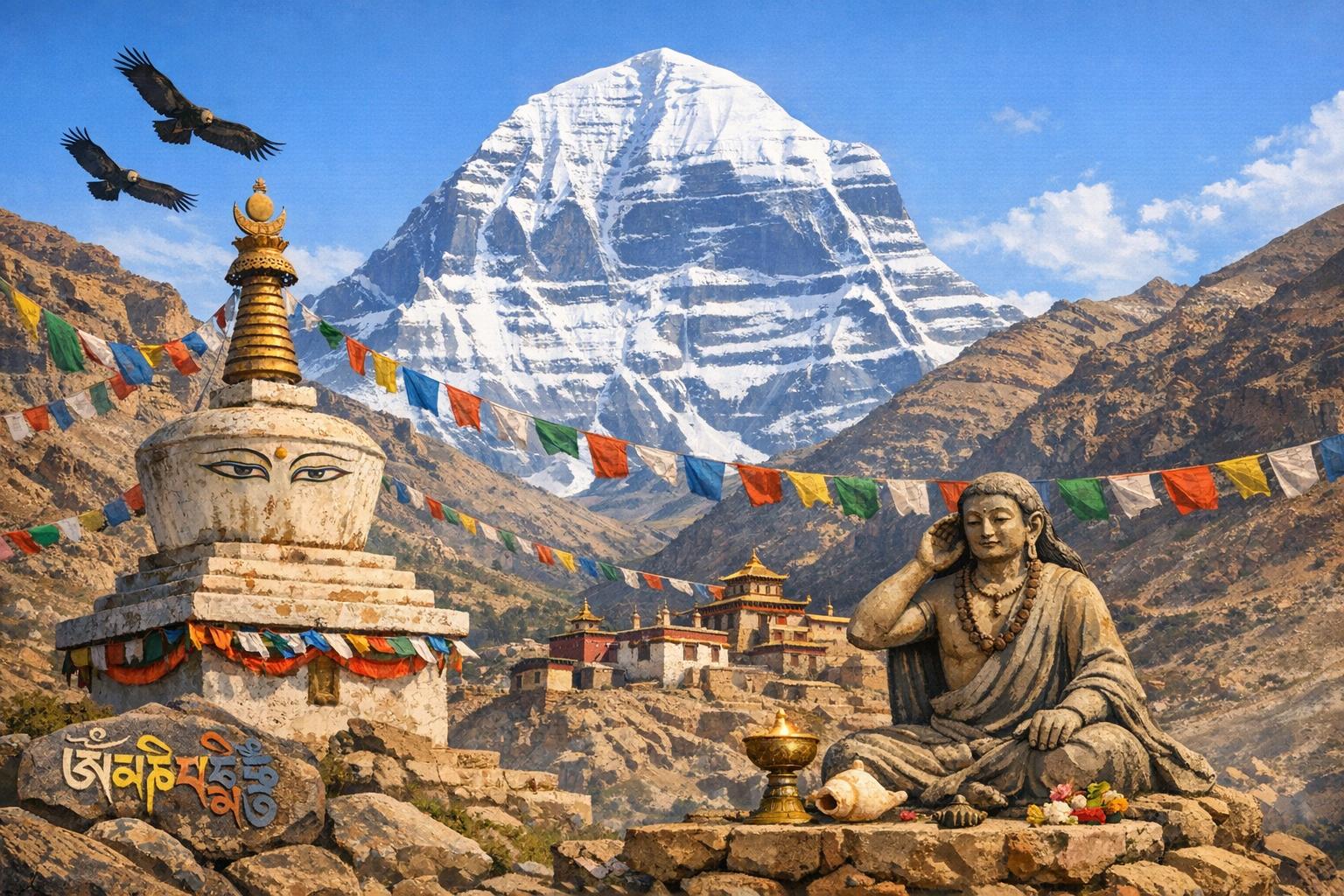 The significance of Mount Kailash in Tibetan culture.