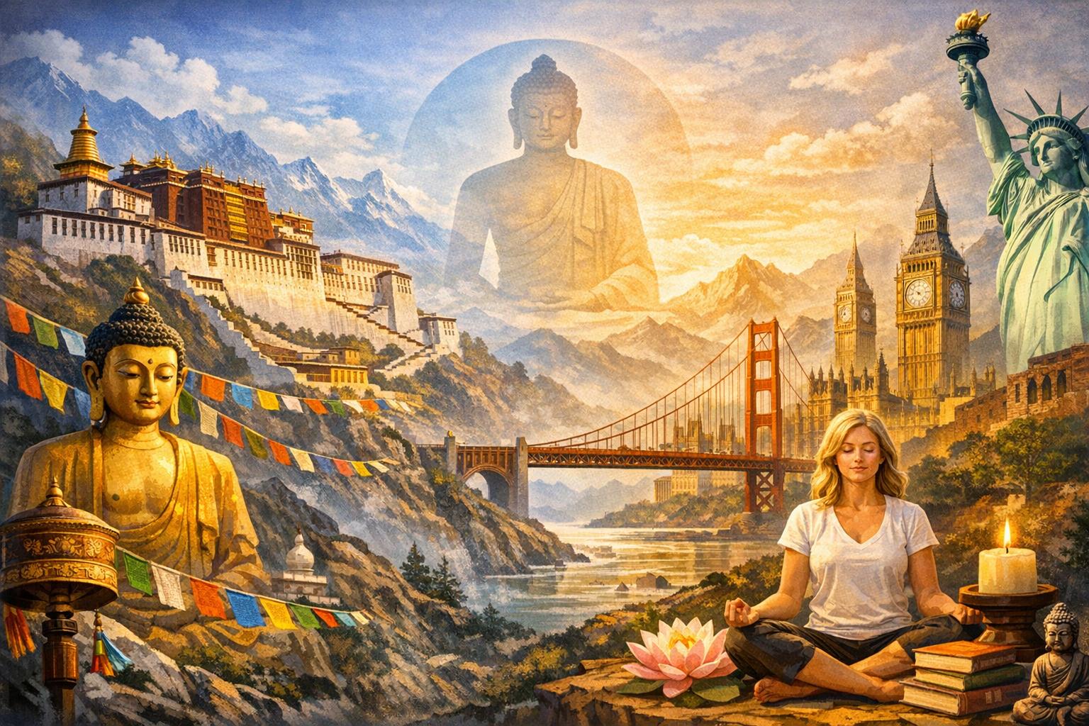 The influence of Tibetan Buddhism on the West.